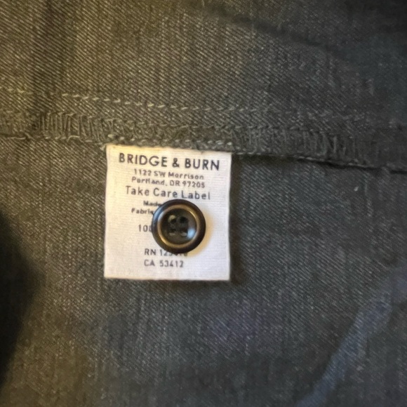 EUC - Bridge & Burn Harper Drawstring Dress in Grey Twill (has pockets!) - Picture 9 of 10